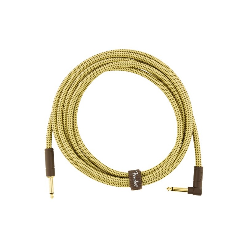 Cable Instrumento Fender Deluxe Series Instrument Cable Straight-Angle 3m Tweed