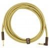 Fender Deluxe Series Instrument Cable Straight-Angle 3m Tweed