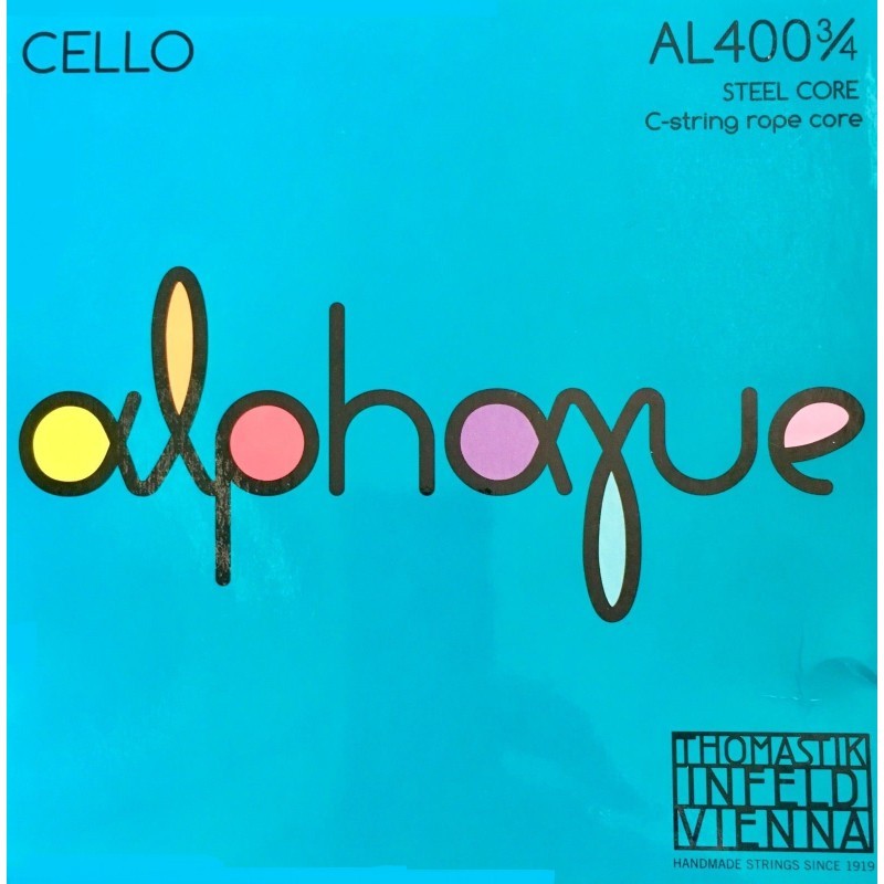 Juego Cuerdas Cello Thomastik Alphayue Al400 3/4