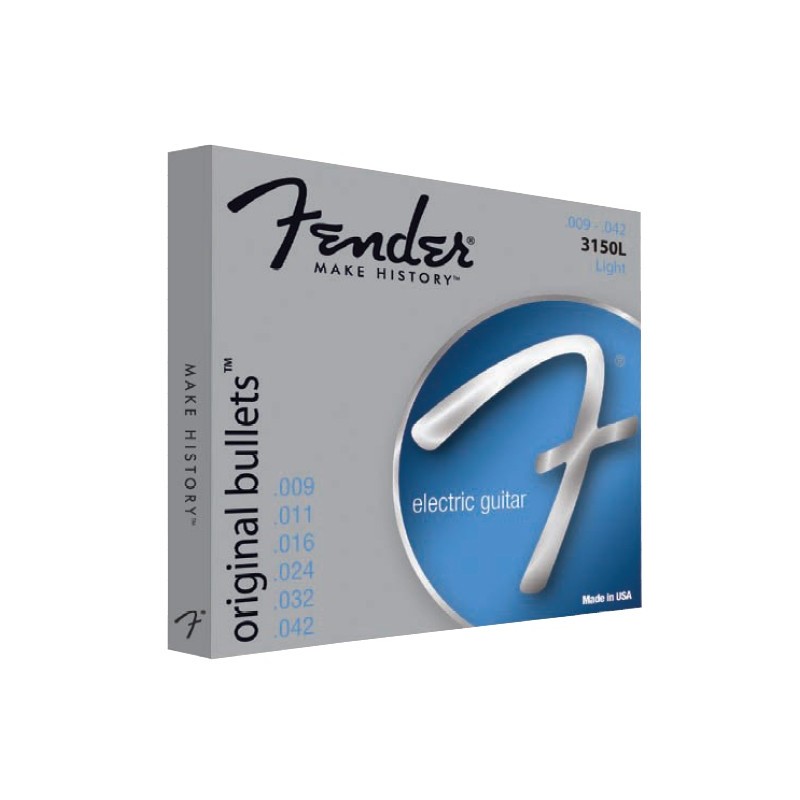 14843 Fender Original Bullets 3150L 09-42 Pure Nickel