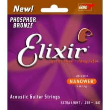 Elixir Phosphor Bronze 16002 Xl 010-047