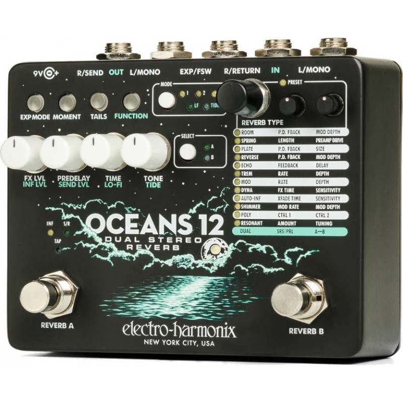 Reverb Guitarra Electro Harmonix Oceans 12
