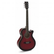 Guitarra Electroacústica Admira Indiana Brillo Roja