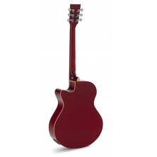 Guitarra Electroacústica Admira Indiana Brillo Roja