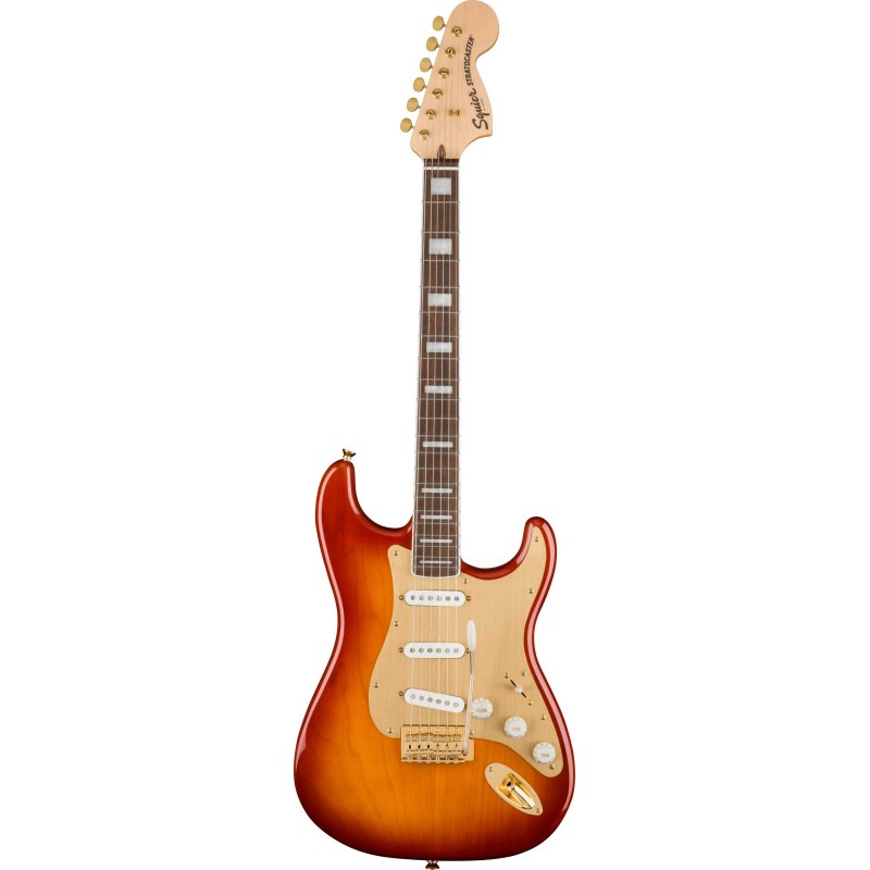 Guitarra Eléctrica Sólida Squier 40TH Anniversary Gold Stratocaster Lrl-Ssb