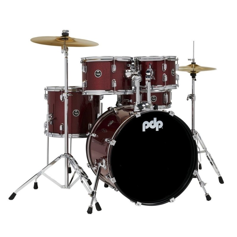 Batería Completa Pdp By Dw Centerstage Studio Red Sparkle