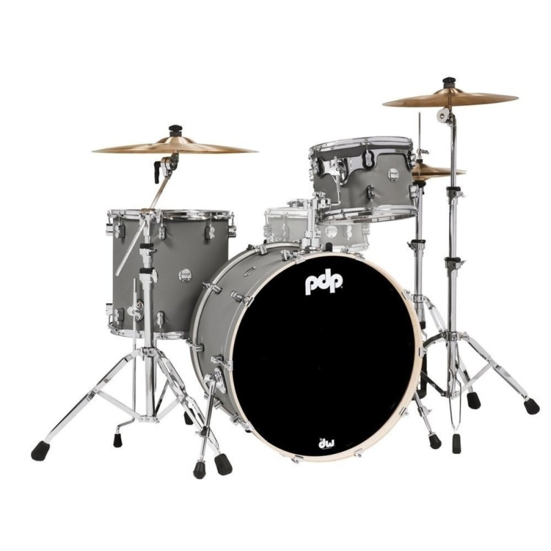 Batería Sin Herrajes Pdp By Dw Concept Maple Rock Satin Pewter