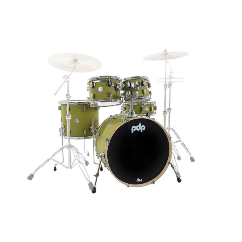 Batería Sin Herrajes Pdp By Dw Concept Maple Standard Satin Olive