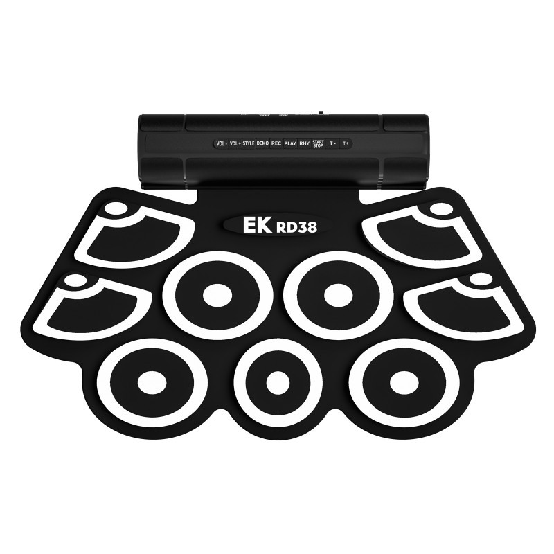 Pad Percusión Electrónica EK RD38 Batería Portable