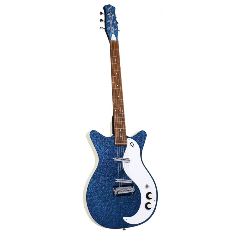 Guitarra Eléctrica Sólida Danelectro 59M NOS+ Deep Blue Metalflake