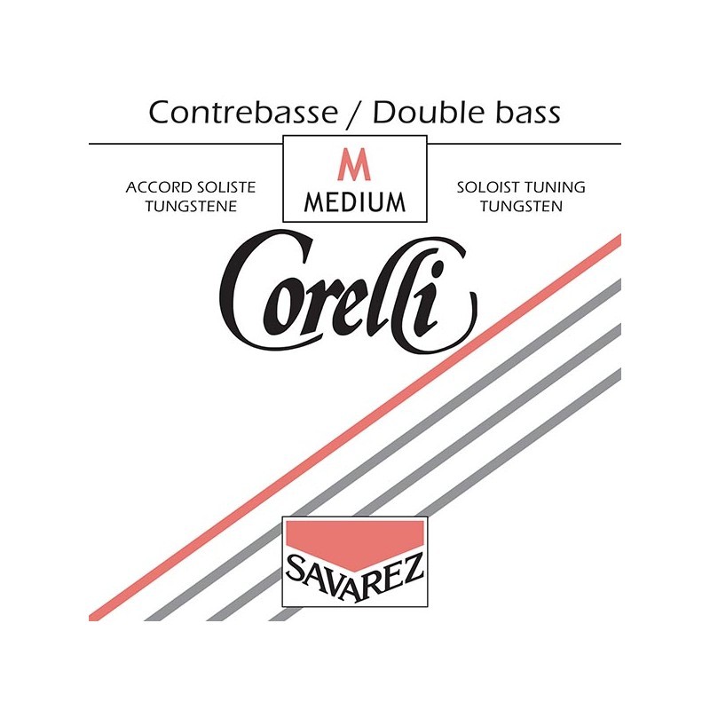 Juego Cuerdas Contrabajo Corelli Orchestra Tungsteno 350A 1/2 Medium