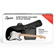 Pack Guitarra Eléctrica Squier Sonic Stratocaster Pack Black
