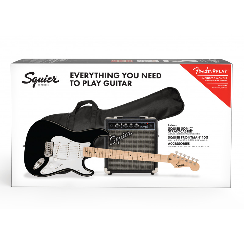 0371720606 Squier Sonic Stratocaster Pack Black
