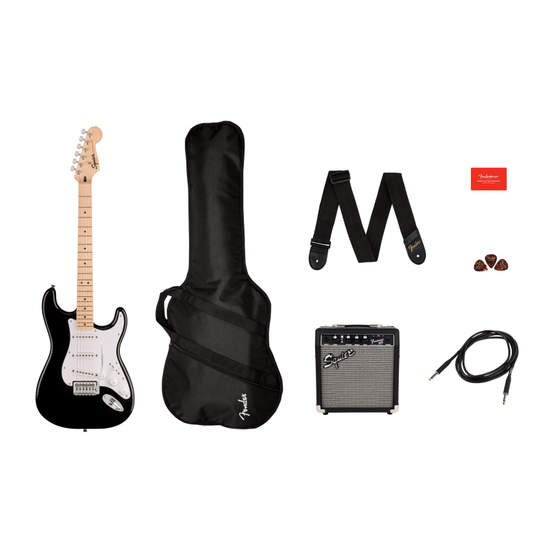 0371720606 Squier Sonic Stratocaster Pack Black