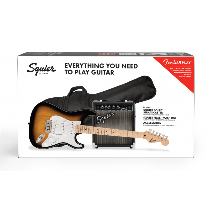 0371720603 Squier Sonic Stratocaster Pack Sunburst