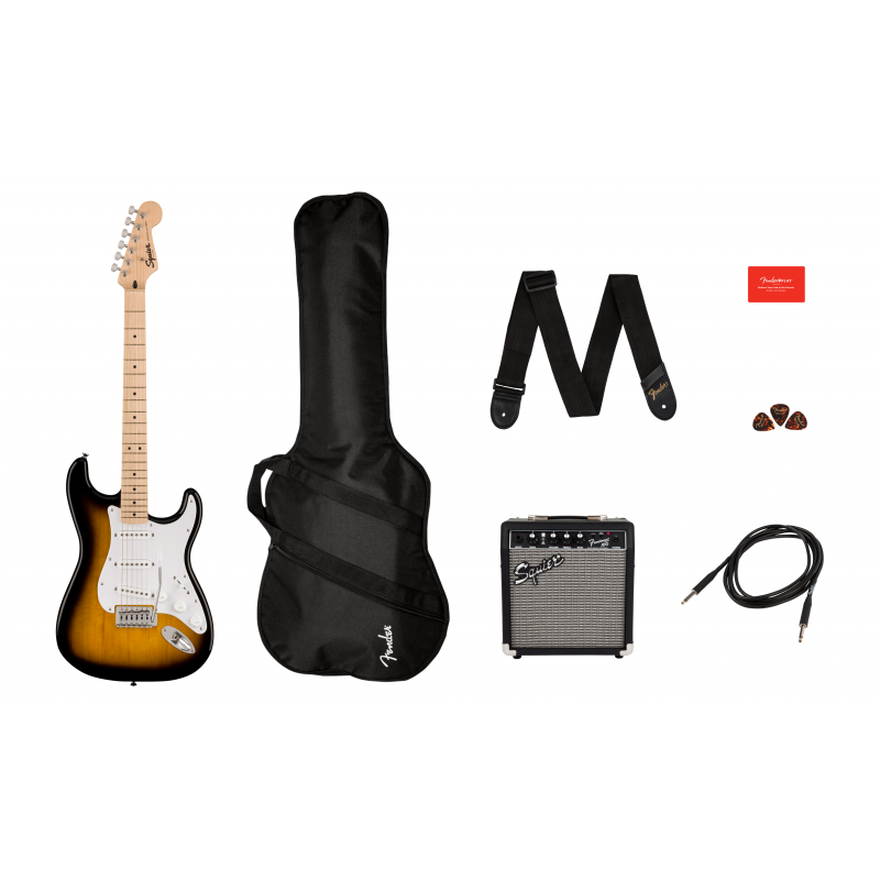 0371720603 Squier Sonic Stratocaster Pack Sunburst