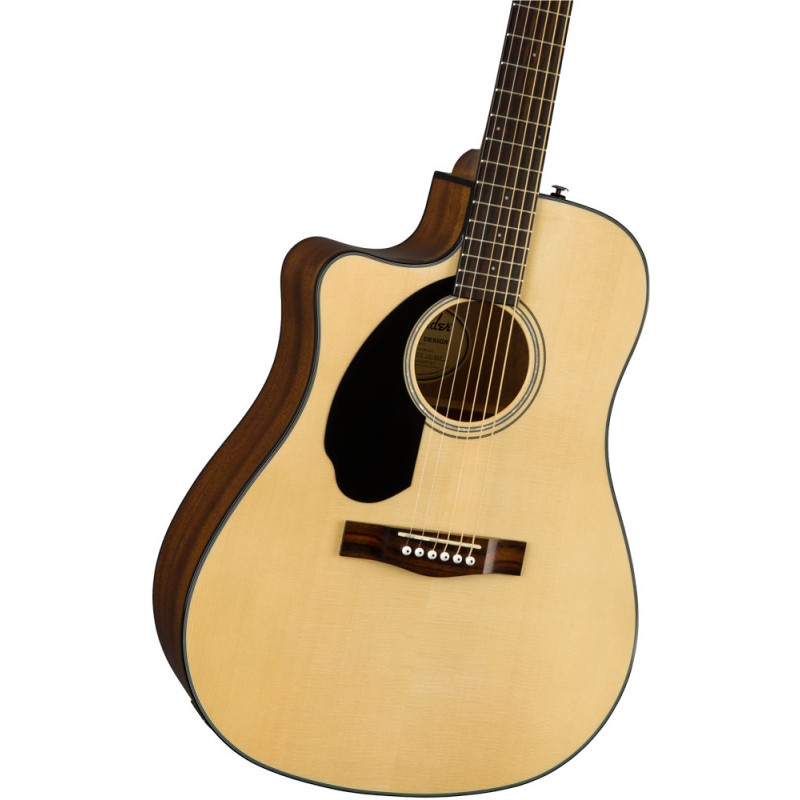 Guitarra Electroacústica Fender CD-60SCE LH WN NAT