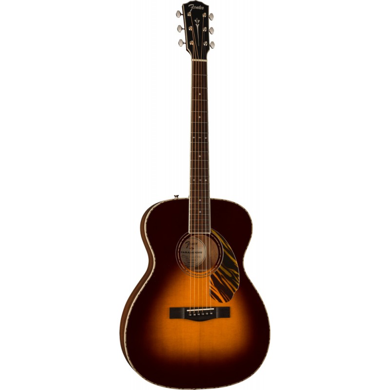 Guitarra Electroacústica Fender PO-220E Paramount 3-Tone Vintage Sunburst