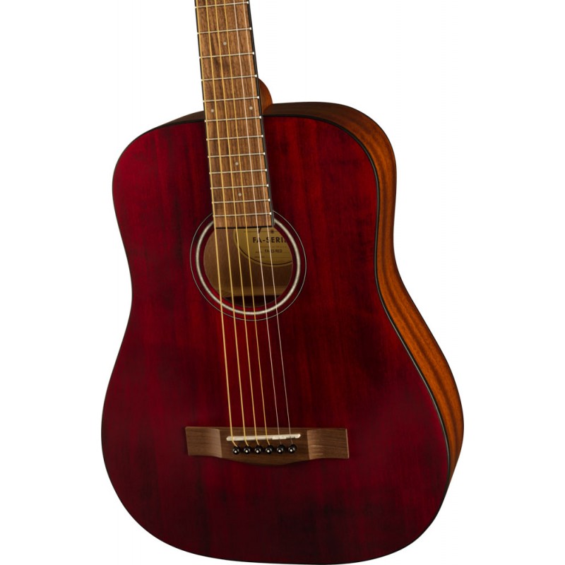 Guitarra Acústica Fender FA-15 3/4 Steel Cadete Red