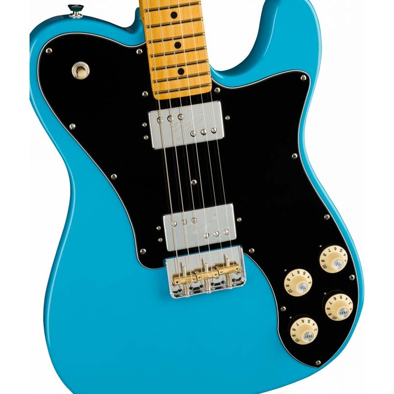 Guitarra Eléctrica Sólida Fender AM Pro II Tele Deluxe MN MIAMI BLUE