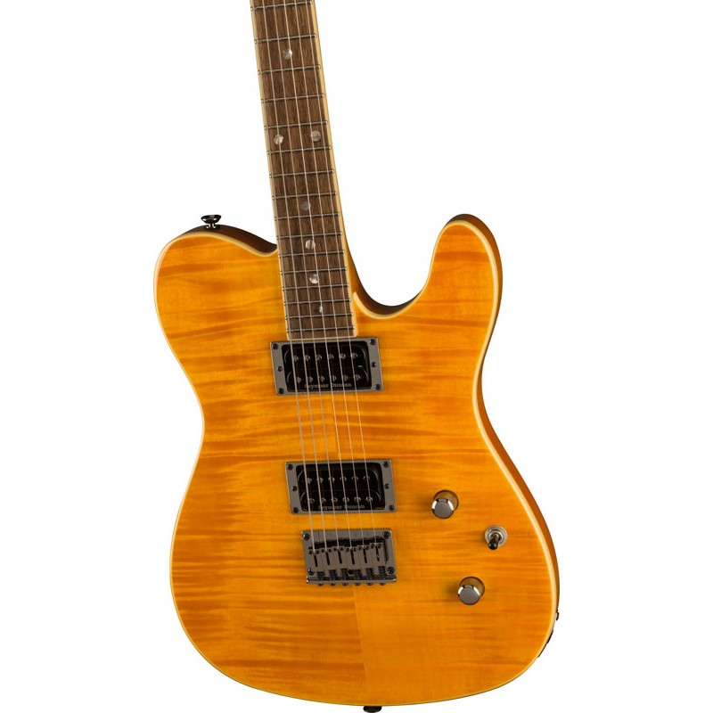 Guitarra Eléctrica Sólida Fender Telecaster Custom FMT HH IL-AMB