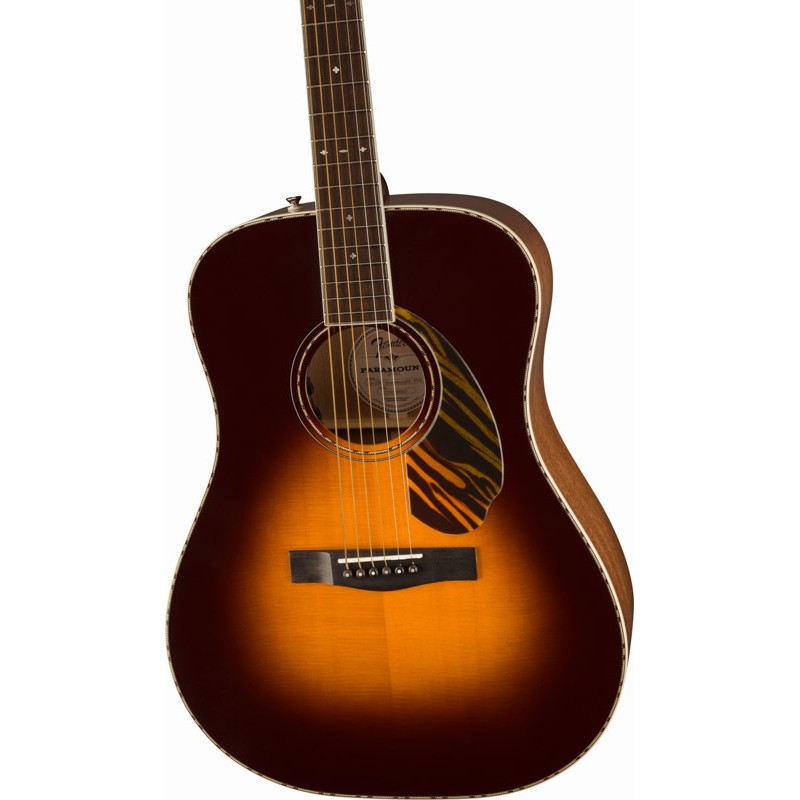 Guitarra Electroacústica Fender PD-220E Paramount 3-Tone Vintage Sunburst