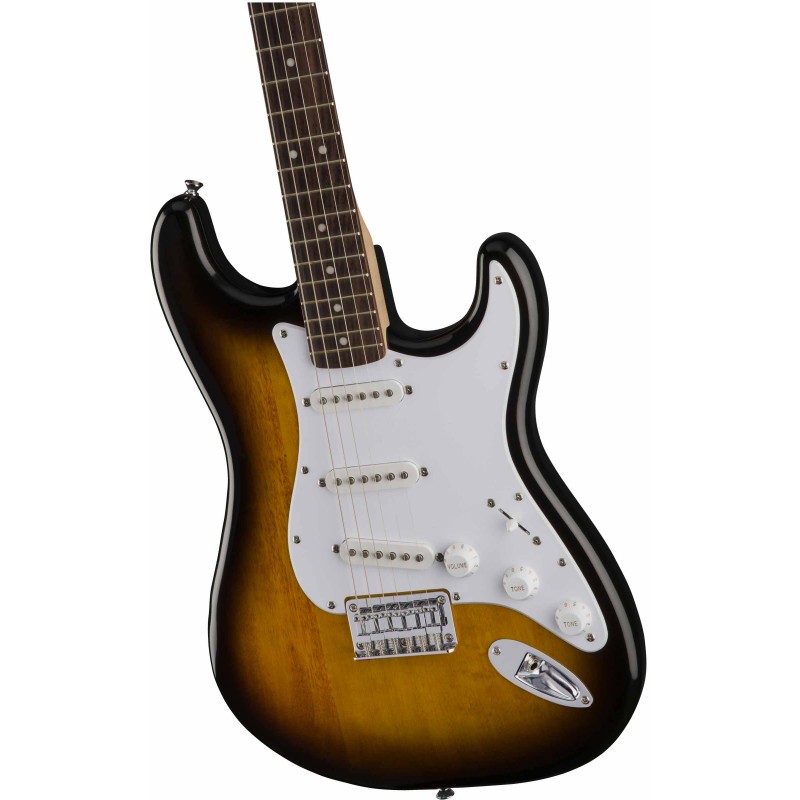 Guitarra Eléctrica Sólida Squier Stratocaster Bullet HT Brown Sunburst