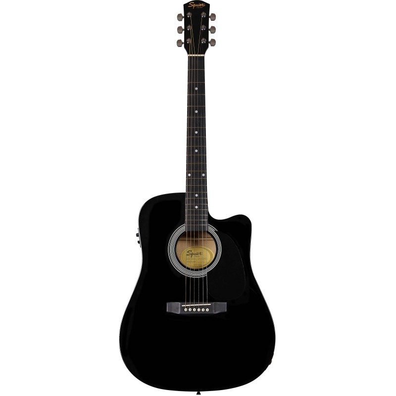 Guitarra Electroacústica Squier SA-105CE Black