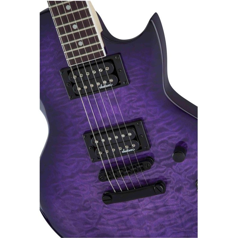 Guitarra Eléctrica Sólida Jackson JS22Q SC Monarkh AH Transparent Purple Burst