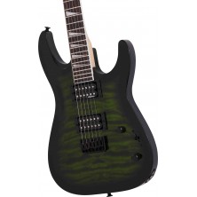 Guitarra Eléctrica Sólida Jackson JS32Q Dinky DKA HT Transparent Green Burst