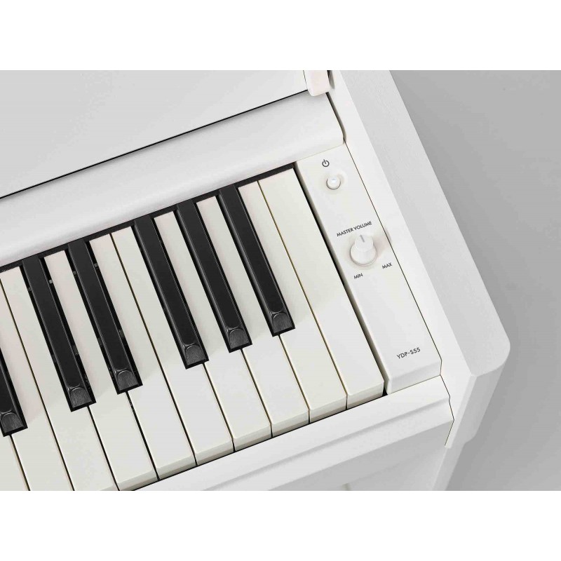 Piano Digital Yamaha YdpS55 WH Arius Blanco