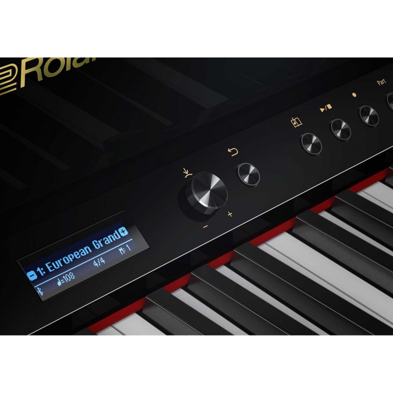 Piano Digital Roland LX708 PE Negro Pulido