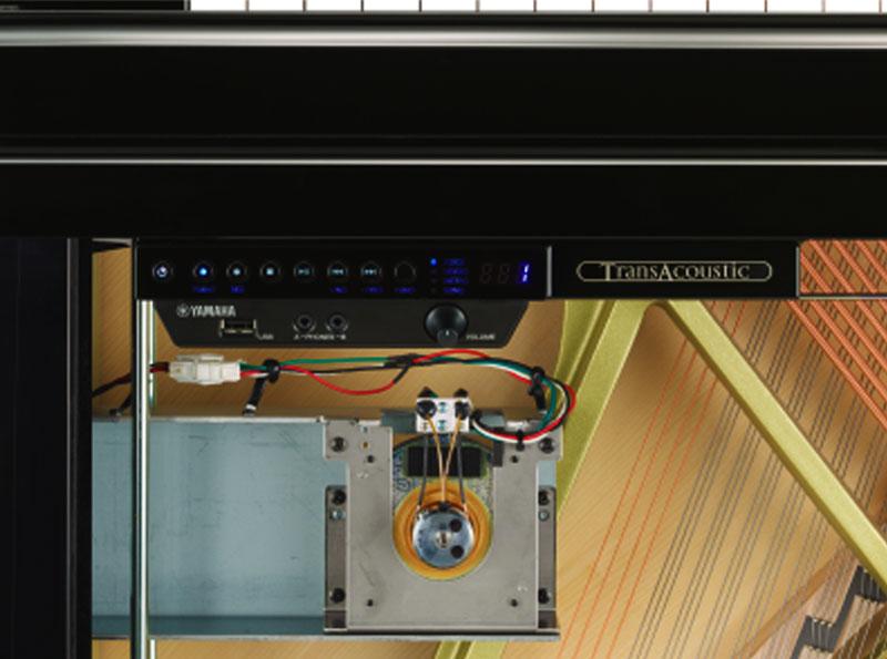 Interior del sistema Yamaha Transacoustic Piano