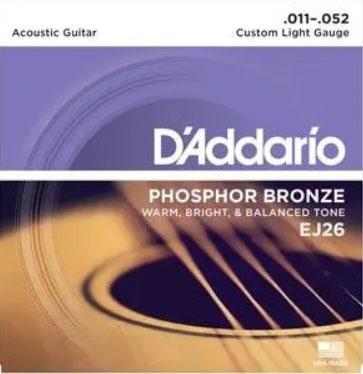Cuerdas D'Addario Ej26 Phosphor Bronze 11-52