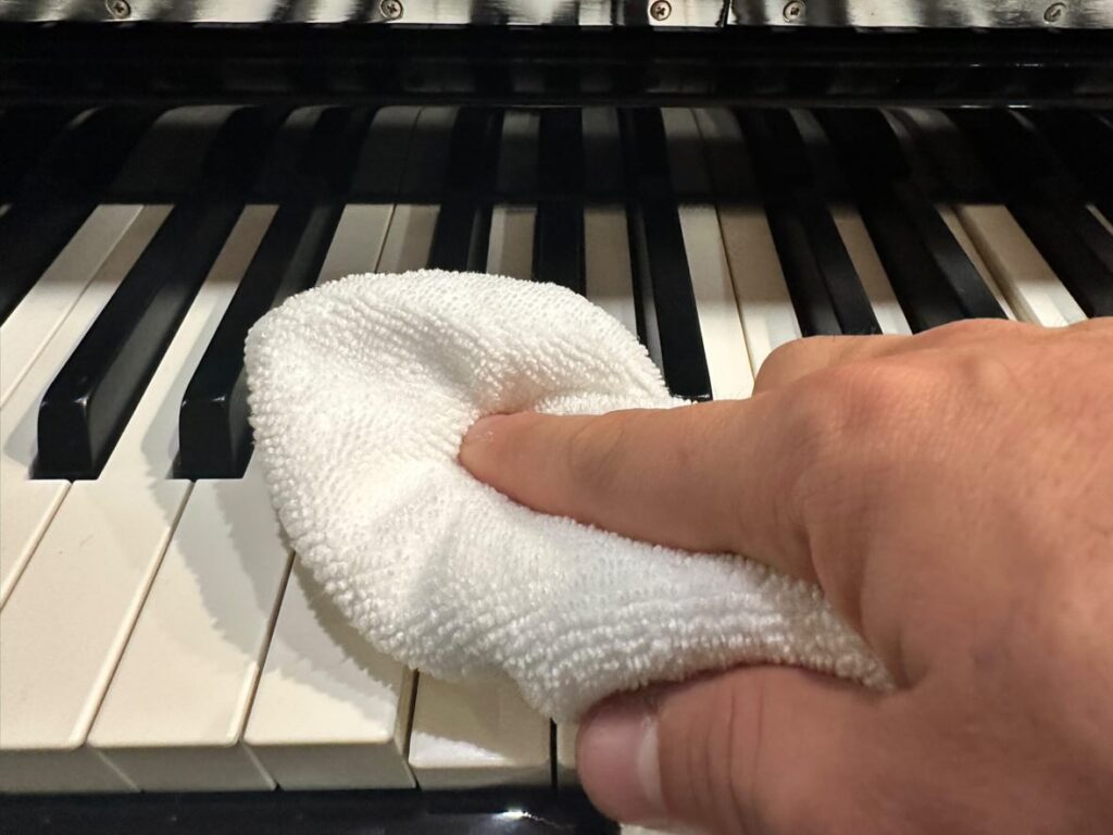 limpiar el piano

