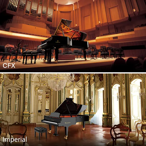 Pianos de cola Yamaha CFX y B¨sendorfer Imperial