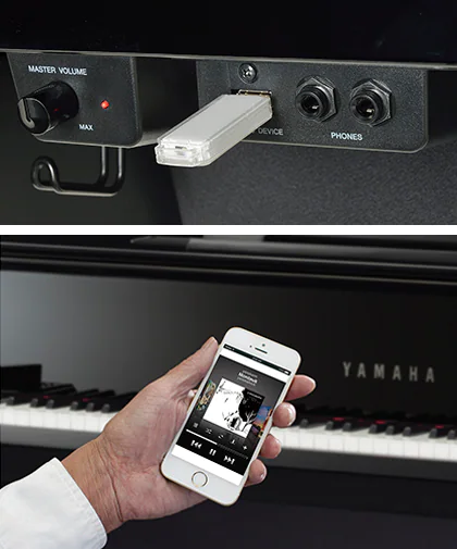 Conexión USB y Bluetooth de Yamaha NU1X
