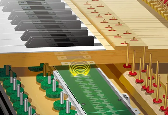 Sistema de sensor electromacnético de pianos Silent SC3
